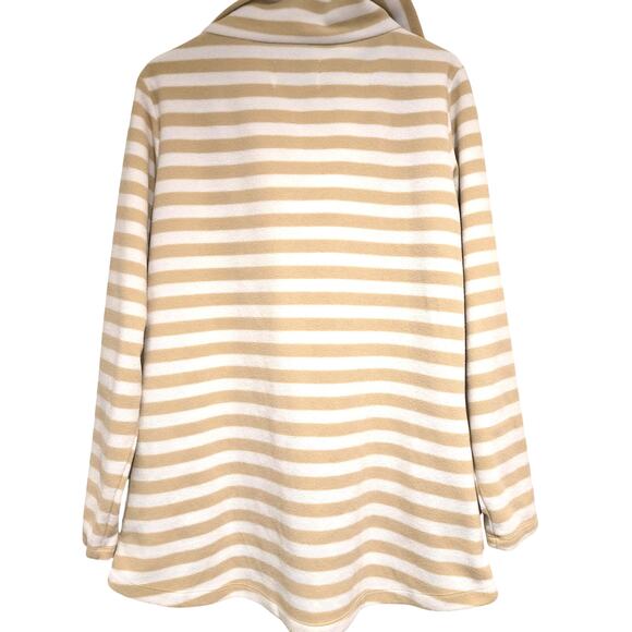 Dudley Stephens Prospect Pullover Half-Zip Vello Fleece Tan & White, Size XL - Picture 6 of 10